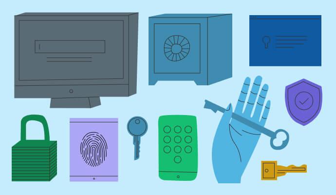 security clipart representing simple practice software hipaa compliance